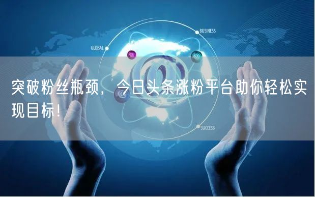 突破粉丝瓶颈，今日头条涨粉平台助你轻松实现目标！