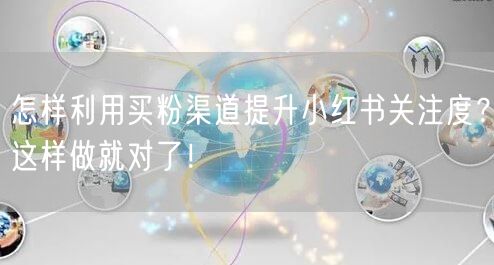 怎样利用买粉渠道提升小红书关注度？这样做就对了！