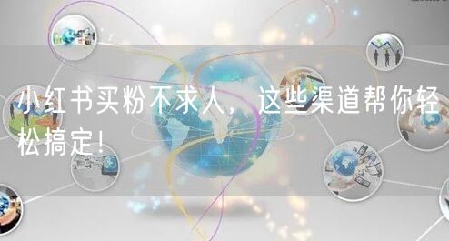 小红书买粉不求人，这些渠道帮你轻松搞定！