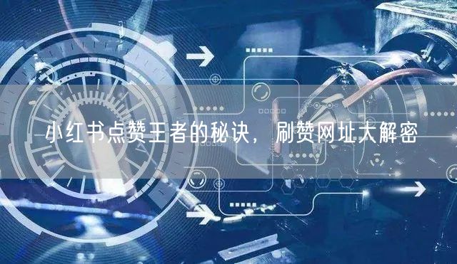 小红书点赞王者的秘诀，刷赞网址大解密