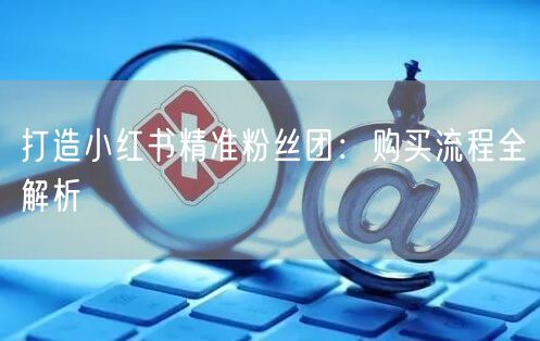 打造小红书精准粉丝团：购买流程全解析