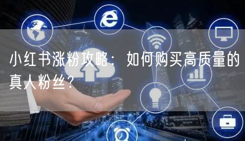小红书涨粉攻略：如何购买高质量的真人粉丝？